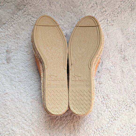 NWT Manebi Amazonia Embossed Leather Espadrilles in Pastel Rose (size: 6) - Picture 8 of 10